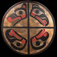 RAVEN FROG EAGLE WOLF DRUM